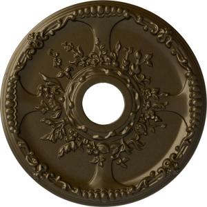 imageEkena Millwork CM18SE 18Inch OD x 3 12Inch ID x 1 38Inch P Antioch Ceiling MedallionBrass Metallic Series