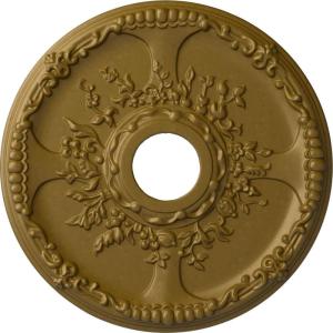 imageEkena Millwork CM18SE 18Inch OD x 3 12Inch ID x 1 38Inch P Antioch Ceiling MedallionGold Rush Metallic Series