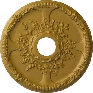 imageEkena Millwork CM18SE 18Inch OD x 3 12Inch ID x 1 38Inch P Antioch Ceiling MedallionPharaohs Gold Metallic Series
