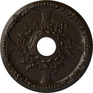 imageEkena Millwork CM18SE 18Inch OD x 3 12Inch ID x 1 38Inch P Antioch Ceiling MedallionStone Hearth Flat Finish