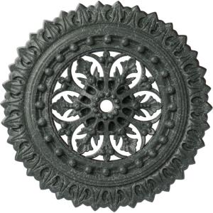 imageEkena Millwork CM18SK 18 12Inch OD x 1 18Inch ID x 1 12Inch Sellek Ceiling MedallionAthenian Green Crackle Flat Finish