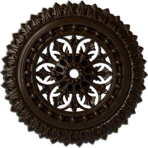 imageEkena Millwork CM18SK 18 12Inch OD x 1 18Inch ID x 1 12Inch Sellek Ceiling MedallionBronze Metallic Series
