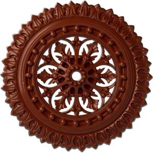 imageEkena Millwork CM18SK 18 12Inch OD x 1 18Inch ID x 1 12Inch Sellek Ceiling MedallionFirebrick Flat Finish