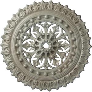 imageEkena Millwork CM18SK 18 12Inch OD x 1 18Inch ID x 1 12Inch Sellek Ceiling MedallionFlash Gold Metallic Series