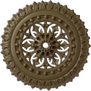 imageEkena Millwork CM18SK 18 12Inch OD x 1 18Inch ID x 1 12Inch Sellek Ceiling MedallionMississippi Mud Flat Finish