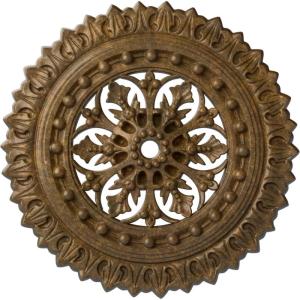 imageEkena Millwork CM18SK 18 12Inch OD x 1 18Inch ID x 1 12Inch Sellek Ceiling MedallionRubbed Bronze Metallic Series