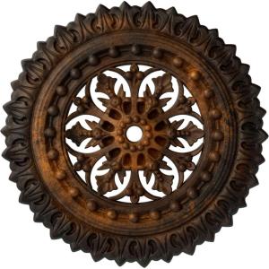 imageEkena Millwork CM18SK 18 12Inch OD x 1 18Inch ID x 1 12Inch Sellek Ceiling MedallionRust Metallic Series