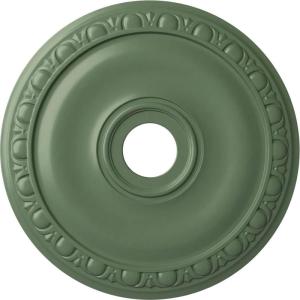 imageEkena Millwork CM20JA 20Inch OD x 3 58Inch ID x 1Inch P Jackson Ceiling MedallionAthenian Green Flat Finish