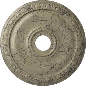 imageEkena Millwork CM20JA 20Inch OD x 3 58Inch ID x 1Inch P Jackson Ceiling MedallionCastle Stone Crackle Flat Finish