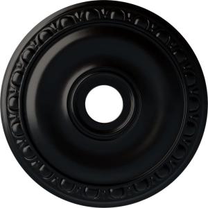 imageEkena Millwork CM20JA 20Inch OD x 3 58Inch ID x 1Inch P Jackson Ceiling MedallionJet Black Flat Finish