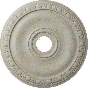imageEkena Millwork CM20JA 20Inch OD x 3 58Inch ID x 1Inch P Jackson Ceiling MedallionPot of Cream Crackle Flat Finish
