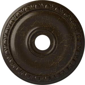 imageEkena Millwork CM20JA 20Inch OD x 3 58Inch ID x 1Inch P Jackson Ceiling MedallionStone Hearth Crackle Flat Finish