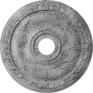 imageEkena Millwork CM20JA 20Inch OD x 3 58Inch ID x 1Inch P Jackson Ceiling MedallionUltra Pure White Crackle Flat Finish