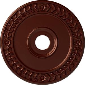 imageEkena Millwork CM21WR Wreath Ceiling Medallion 21 18quotOD x 3 58quotID x 78quotP Fits Canopies up to 6quot Factory PrimedAntique Copper Metallic Series