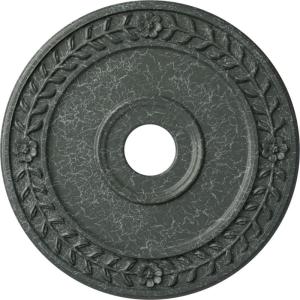 imageEkena Millwork CM21WR Wreath Ceiling Medallion 21 18quotOD x 3 58quotID x 78quotP Fits Canopies up to 6quot Factory PrimedAthenian Green Crackle Flat Finish