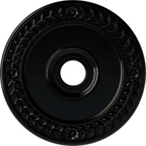 imageEkena Millwork CM21WR Wreath Ceiling Medallion 21 18quotOD x 3 58quotID x 78quotP Fits Canopies up to 6quot Factory PrimedBlack Pearl Metallic Series