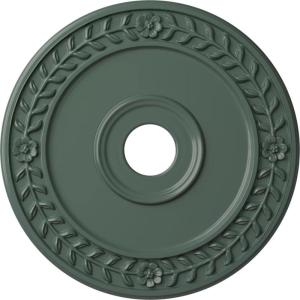 imageEkena Millwork CM21WR Wreath Ceiling Medallion 21 18quotOD x 3 58quotID x 78quotP Fits Canopies up to 6quot Factory PrimedCloud Burst Flat Finish