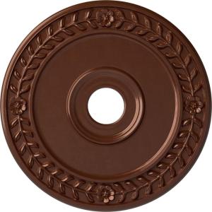 imageEkena Millwork CM21WR Wreath Ceiling Medallion 21 18quotOD x 3 58quotID x 78quotP Fits Canopies up to 6quot Factory PrimedCopper Penny Metallic Series