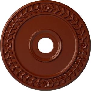 imageEkena Millwork CM21WR Wreath Ceiling Medallion 21 18quotOD x 3 58quotID x 78quotP Fits Canopies up to 6quot Factory PrimedFirebrick Flat Finish