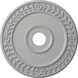 imageEkena Millwork CM21WR Wreath Ceiling Medallion 21 18quotOD x 3 58quotID x 78quotP Fits Canopies up to 6quot Factory PrimedFrost Flat Finish
