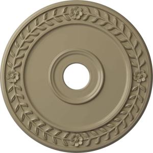 imageEkena Millwork CM21WR Wreath Ceiling Medallion 21 18quotOD x 3 58quotID x 78quotP Fits Canopies up to 6quot Factory PrimedGobi Desert Flat Finish