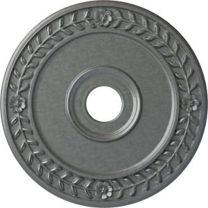 imageEkena Millwork CM21WR Wreath Ceiling Medallion 21 18quotOD x 3 58quotID x 78quotP Fits Canopies up to 6quot Factory PrimedPlatinum Metallic Series