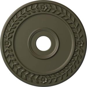 imageEkena Millwork CM21WR Wreath Ceiling Medallion 21 18quotOD x 3 58quotID x 78quotP Fits Canopies up to 6quot Factory PrimedWitch Hazel Flat Finish