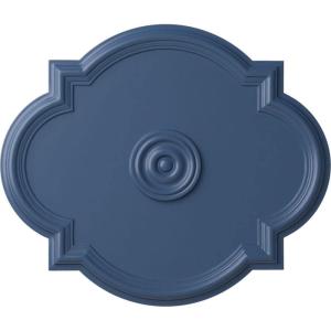 imageEkena Millwork CM24WA Waltz Ceiling Medallion 24quotW x 20 12quotH x 1 18quotP Fits Canopies up to 5 14quot Factory PrimedAmericana Flat Finish