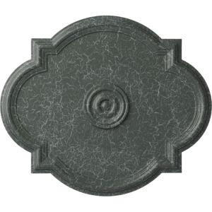 imageEkena Millwork CM24WA Waltz Ceiling Medallion 24quotW x 20 12quotH x 1 18quotP Fits Canopies up to 5 14quot Factory PrimedAthenian Green Crackle Flat Finish