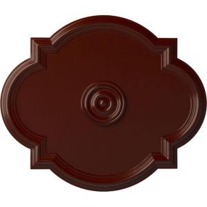 imageEkena Millwork CM24WA Waltz Ceiling Medallion 24quotW x 20 12quotH x 1 18quotP Fits Canopies up to 5 14quot Factory PrimedBrushed Mahogany Flat Finish