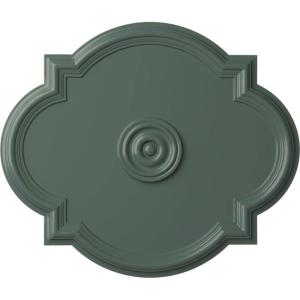 imageEkena Millwork CM24WA Waltz Ceiling Medallion 24quotW x 20 12quotH x 1 18quotP Fits Canopies up to 5 14quot Factory PrimedCloud Burst Flat Finish