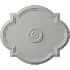 imageEkena Millwork CM24WA Waltz Ceiling Medallion 24quotW x 20 12quotH x 1 18quotP Fits Canopies up to 5 14quot Factory PrimedFrost Flat Finish