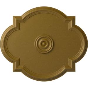 imageEkena Millwork CM24WA Waltz Ceiling Medallion 24quotW x 20 12quotH x 1 18quotP Fits Canopies up to 5 14quot Factory PrimedGold Rush Metallic Series