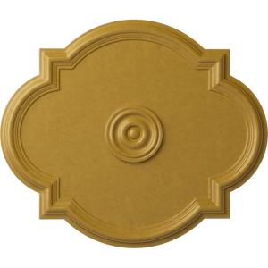 imageEkena Millwork CM24WA Waltz Ceiling Medallion 24quotW x 20 12quotH x 1 18quotP Fits Canopies up to 5 14quot Factory PrimedIridescent Gold Metallic Series