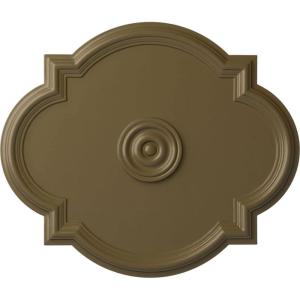 imageEkena Millwork CM24WA Waltz Ceiling Medallion 24quotW x 20 12quotH x 1 18quotP Fits Canopies up to 5 14quot Factory PrimedMississippi Mud Flat Finish