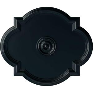 imageEkena Millwork CM24WA Waltz Ceiling Medallion 24quotW x 20 12quotH x 1 18quotP Fits Canopies up to 5 14quot Factory PrimedNight Shade Flat Finish