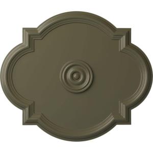 imageEkena Millwork CM24WA Waltz Ceiling Medallion 24quotW x 20 12quotH x 1 18quotP Fits Canopies up to 5 14quot Factory PrimedPainted Turtle Flat Finish
