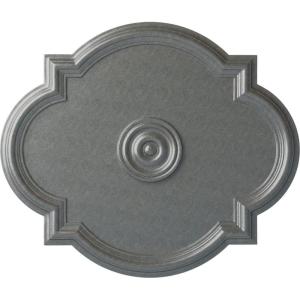 imageEkena Millwork CM24WA Waltz Ceiling Medallion 24quotW x 20 12quotH x 1 18quotP Fits Canopies up to 5 14quot Factory PrimedPlatinum Metallic Series
