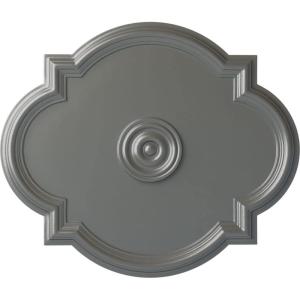 imageEkena Millwork CM24WA Waltz Ceiling Medallion 24quotW x 20 12quotH x 1 18quotP Fits Canopies up to 5 14quot Factory PrimedSilver Metallic Series