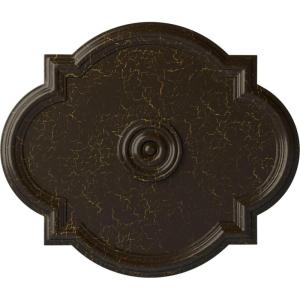 imageEkena Millwork CM24WA Waltz Ceiling Medallion 24quotW x 20 12quotH x 1 18quotP Fits Canopies up to 5 14quot Factory PrimedStone Hearth Crackle Flat Finish