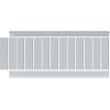 imageEkena Millwork  WPKP104BBD Deluxe Beadboard 8 Length PVC Wainscoting Kit 32quot Height White