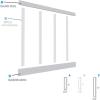 imageEkena Millwork Ekena Millwork Classic Wainscot Systems RailPak 8 Length 3 12quot Top Rail ampamp 3 12quot Bottom Rail White