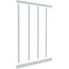 imageEkena Millwork WPKP104X04CS Classic Shaker 8 Length PVC Wainscoting Kit Heights up to 104quot 20quot Adjustable Wall Panels White