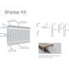 imageEkena Millwork WPKP32NGD Deluxe Nickel Gap 8 Length PVC Wainscoting Kit 32quot Height White