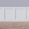 imageEkena Millwork WPKP32X02CS Classic Shaker 8 Length PVC Wainscoting Kit Heights up to 32quot 20quot Adjustable Wall Panels White