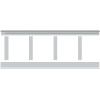 imageEkena Millwork WPKP32X02DS Deluxe Shaker 8 Length PVC Wainscoting Kit Heights up to 32quot 20quot Adjustable Wall Panels White