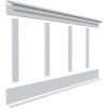 imageEkena Millwork WPKP32X02DS Deluxe Shaker 8 Length PVC Wainscoting Kit Heights up to 32quot 20quot Adjustable Wall Panels White