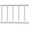 imageEkena Millwork WPKP56X04DS Deluxe Shaker 8 Length PVC Wainscoting Kit Heights up to 56quot 12quot  15quot Adjustable Wall Panels White