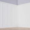 imageEkena Millwork WPKP104X04DS Deluxe Shaker 8 Length PVC Wainscoting Kit Heights up to 104quot 20quot Adjustable Wall Panels White