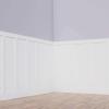 imageEkena Millwork WPKP56X04CS Classic Shaker 8 Length PVC Wainscoting Kit Heights up to 56quot 12quot  15quot Adjustable Wall Panels White